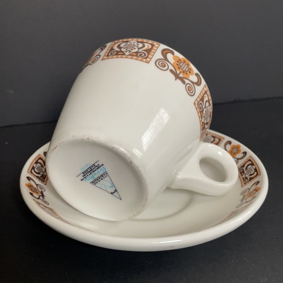 Vintage Grindley Staffordshire England Tavern Teacup & Saucer & Berry Bowl 3 Pc - Picture 8 of 10